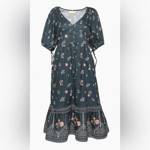 Madewell x Reistor Puff Sleeve Midi Dress